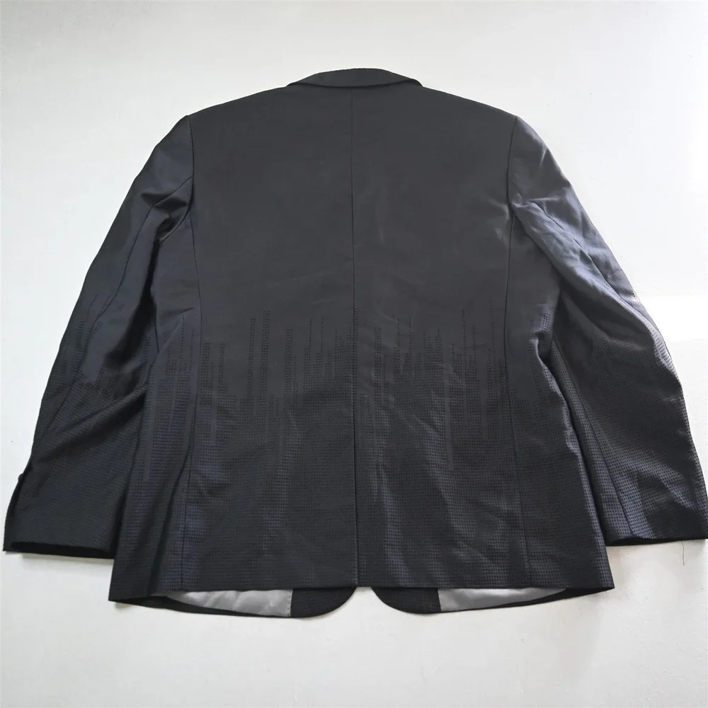 Vinci 48R 40x30 Silver Night‎ Skyline Mens Jacket Pants Suit